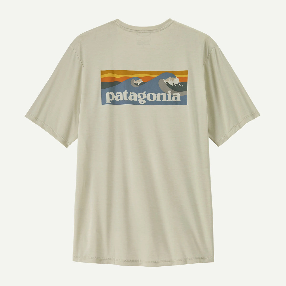 Patagonia x REAL Cap Cool Daily Boardshort Logo Sun Shirt-Dyno White