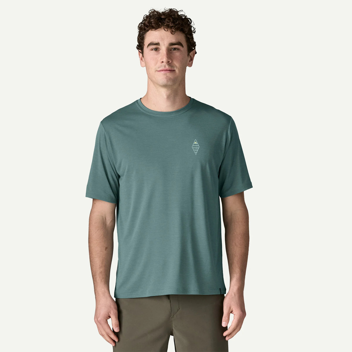 Patagonia x REAL Cap Cool Daily Water People Sets Sun Shirt-Blue Sage