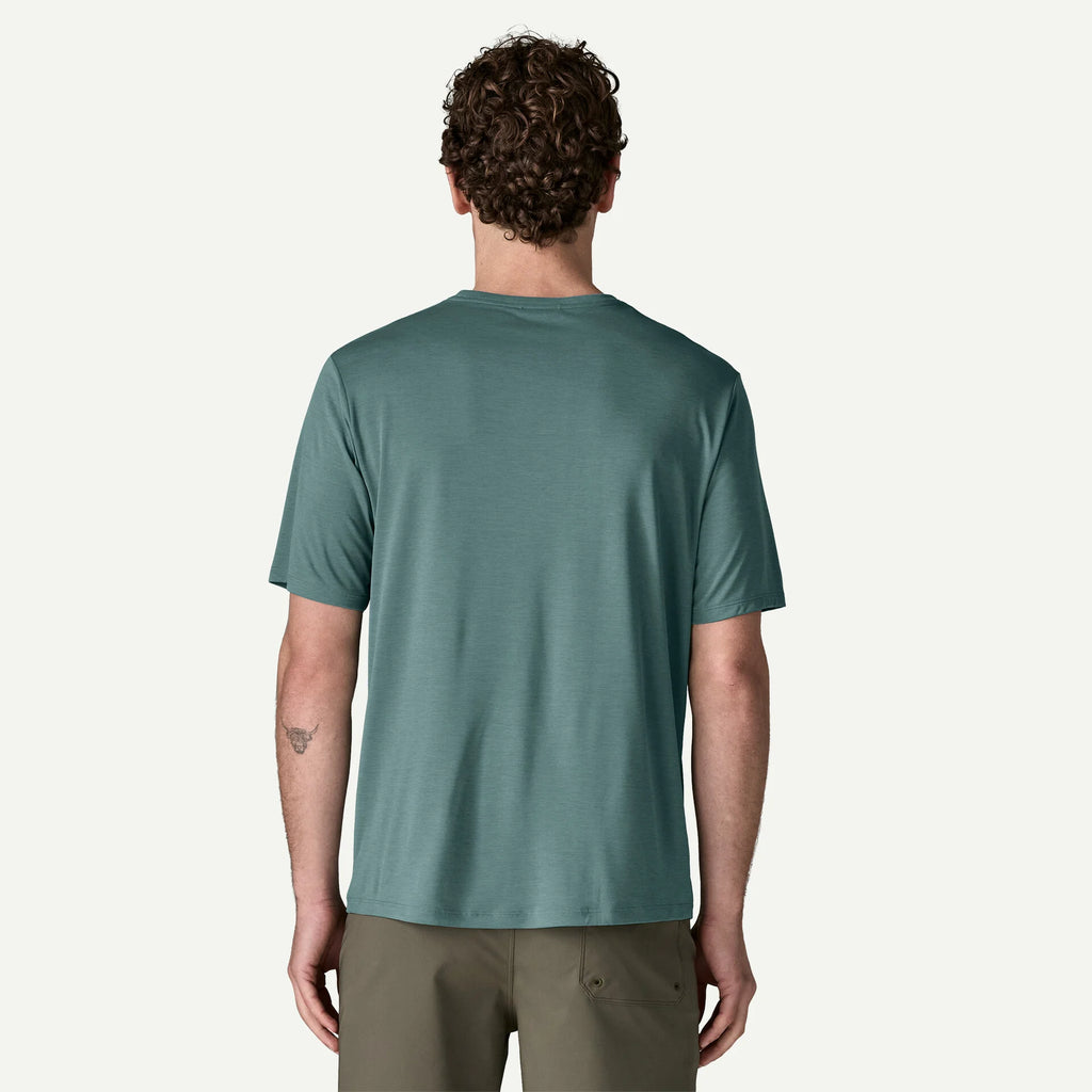 Patagonia x REAL Cap Cool Daily Water People Sets Sun Shirt-Blue Sage