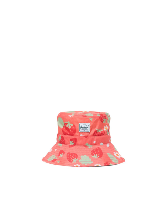 Herschel Toddler Beach UV Bucket Hat-Shell Pink Sweet Strawberries