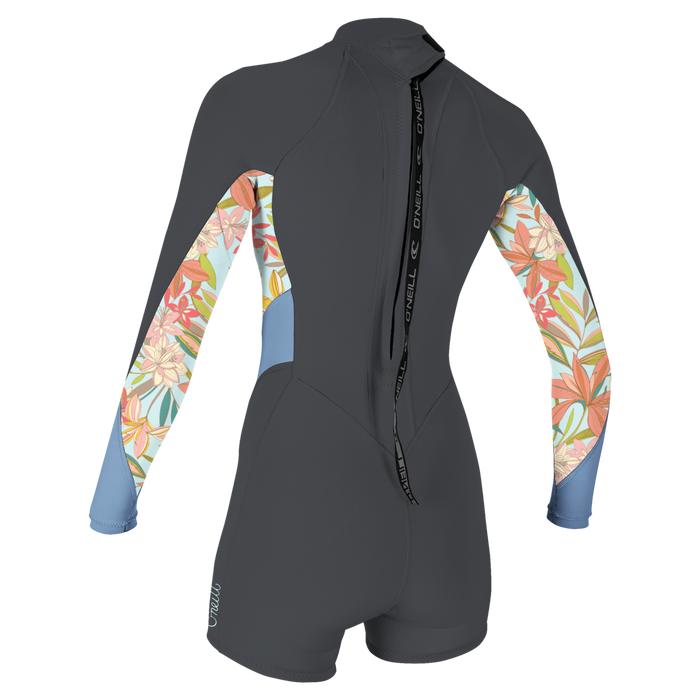 O'Neill Wmn's Bahia 2/1mm BZ L/S Springsuit-Graph/Dahlia/Infinity