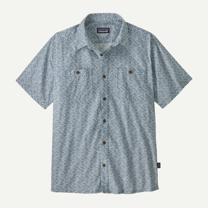 Patagonia Back Step S/S Shirt-Mountain Breeze: Still Blue