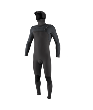 O'Neill Hyperfreak 5/4+ CZ Hooded Wetsuit-Mintoil/Raven