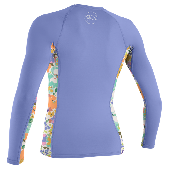 O'Neill Wmn's Side Print L/S Rashguard-Lily/Samiflor
