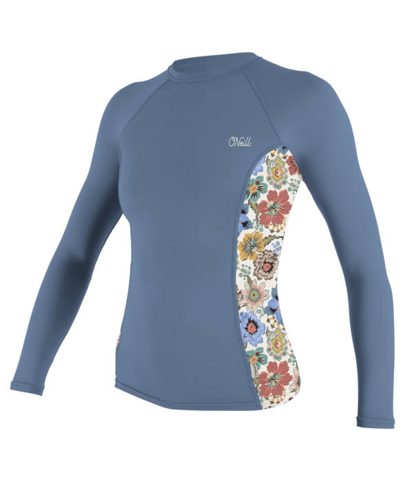 O'Neill Wmn's Side Print L/S Rashguard-Infinity/Talitha