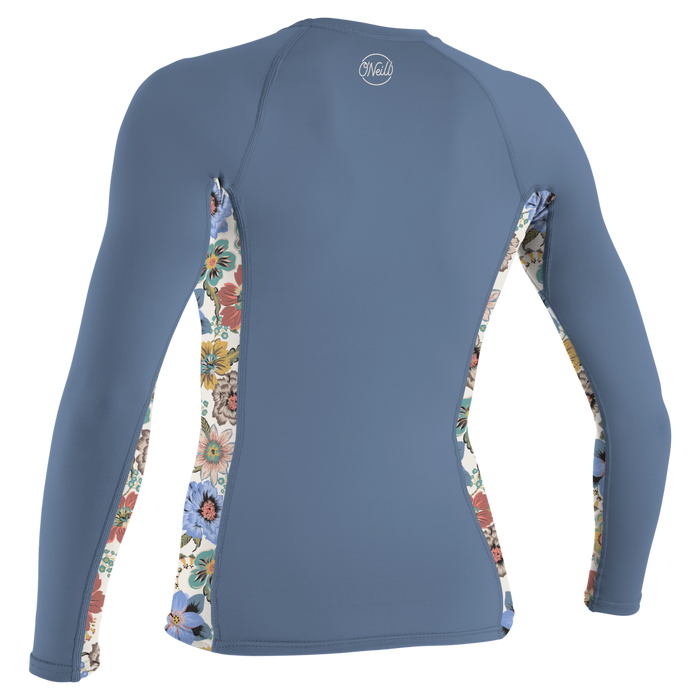 O'Neill Wmn's Side Print L/S Rashguard-Infinity/Talitha