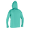 O'Neill Wmn's Side Print L/S Hooded Sun Shirt-Opal/Mirtrop