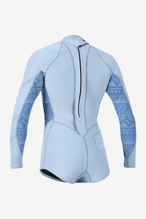 O'Neill Girl's Bahia 2/1mm BZ L/S Springsuit-Chamblu/Surfabst/Surfabs