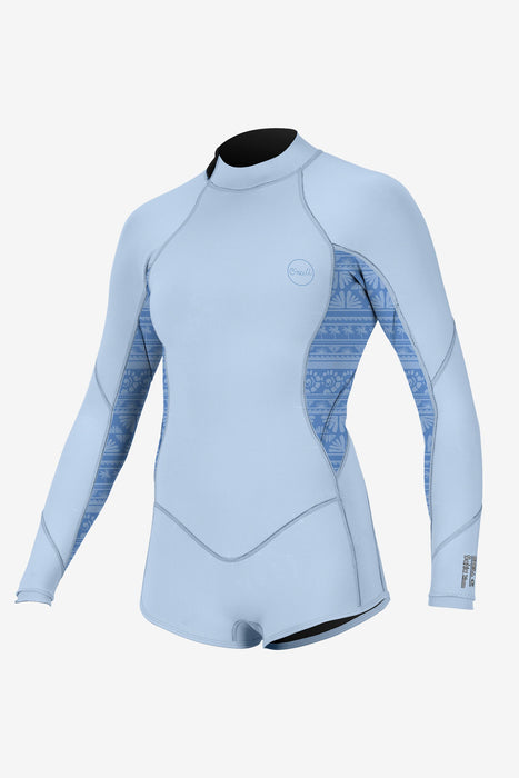 O'Neill Girl's Bahia 2/1mm BZ L/S Springsuit-Chamblu/Surfabst/Surfabs