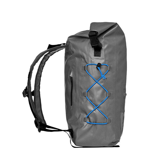 Chums Downriver Rolltop Backpack Charcoal Blue