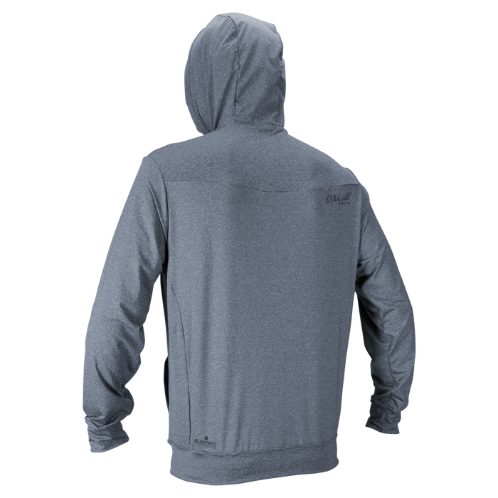 O'Neill Blueprint Full Zip L/S Hooded Sun Shirt-Smoke