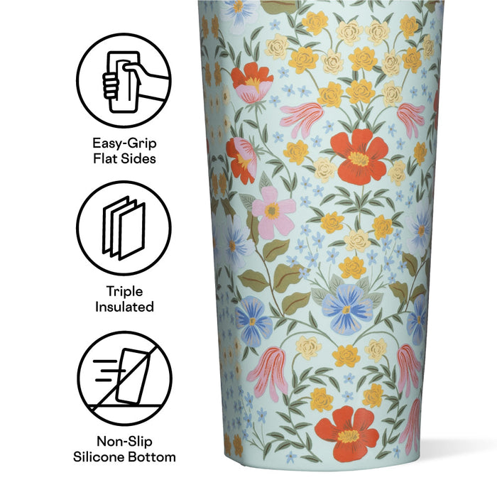Corkcicle x Rifle Paper 24 oz Tumbler-Bramble