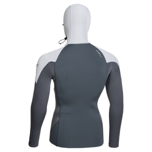 O'Neill Thinskins Neo-Skins L/S Hooded Top-Graph/Graph/Coolgry