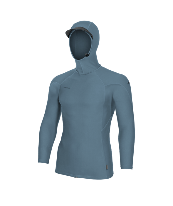 O'Neill Hyperfreak Skins O'Zone L/S Hooded Rashguard-Blufusion/Blufusion