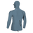 O'Neill Hyperfreak Skins O'Zone L/S Hooded Rashguard-Blufusion/Blufusion