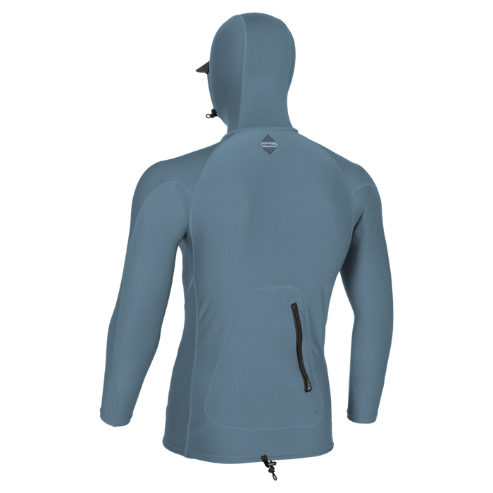 O'Neill Hyperfreak Skins O'Zone L/S Hooded Rashguard-Blufusion/Blufusion