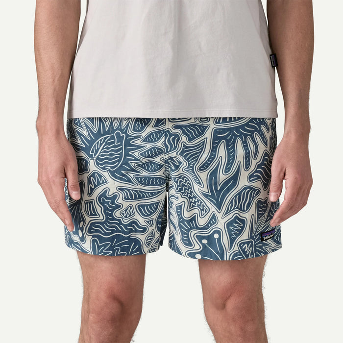 Patagonia Baggies 5 in Shorts-Bees and Flowers: Still Blue