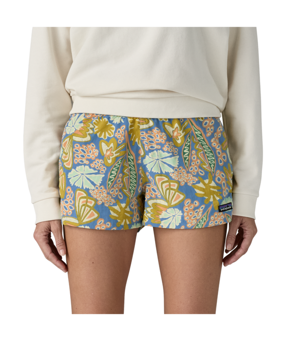 Patagonia Barely Baggies 2 1/2 in Shorts-Flourish: Abundant Blue