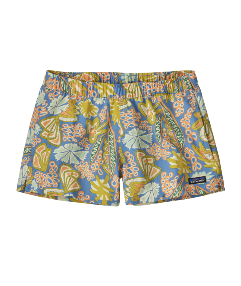 Patagonia Barely Baggies 2 1/2 in Shorts-Flourish: Abundant Blue