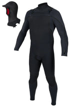 O'Neill Mutant II 4/3mm+ Modular CZ Hooded Wetsuit-Blk/Blk