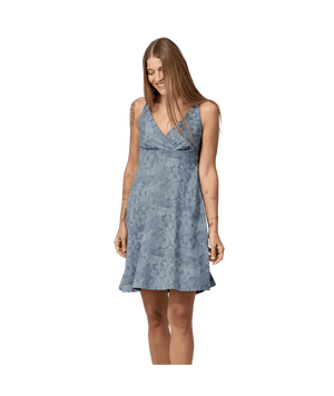 Patagonia Amber Dawn Dress-Channeling Spring: Light Plume Grey