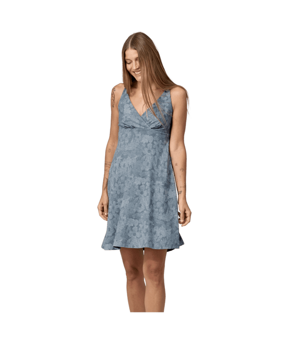 Patagonia Amber Dawn Dress-Channeling Spring: Light Plume Grey