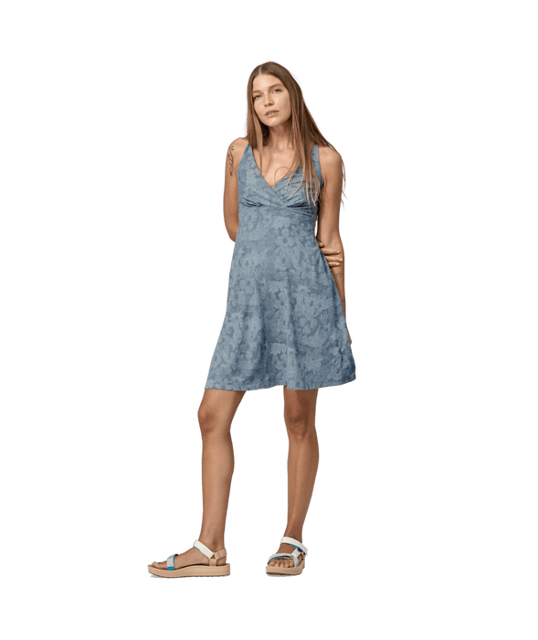 Patagonia Amber Dawn Dress-Channeling Spring: Light Plume Grey