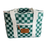 Local Beach Packable Canvas Checker Cooler-Green/Blue