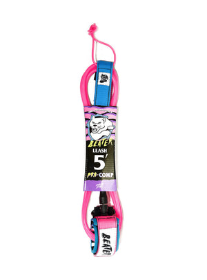 Catch Surf Beater Pro Comp 5' Leash-Pink/Blue