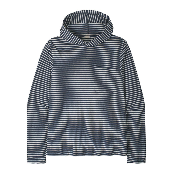 Patagonia Trail Harbor Hooded L/S Shirt-Steps: Summit Blue