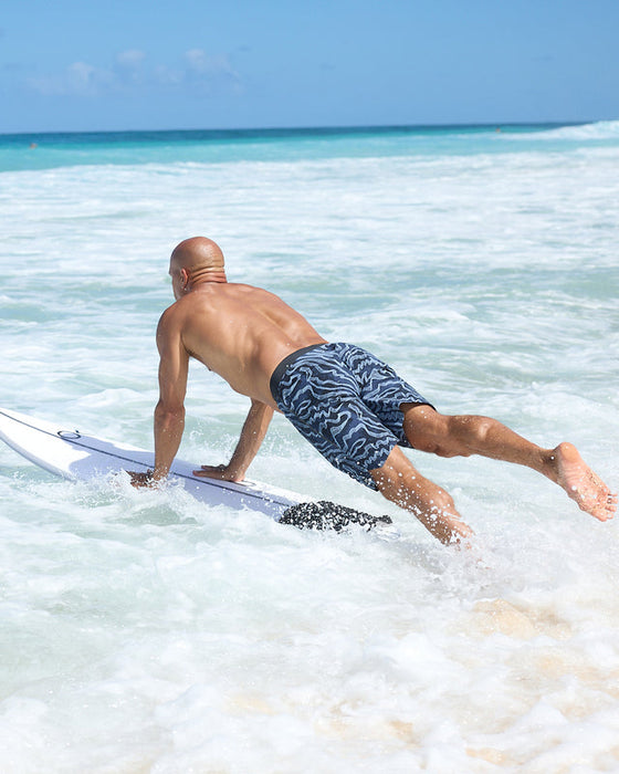 Outerknown x KS Apex Evolution 19 Boardshorts-Indigo Zen Garden