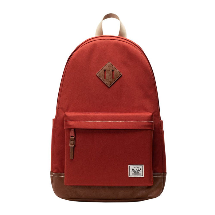 Herschel Heritage Backpack Red Ochre Tan White Stitch