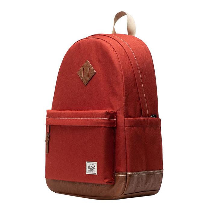 herschel backpack tan Herschel Heritage Backpack-Red Ochre/Tan/White Stitch