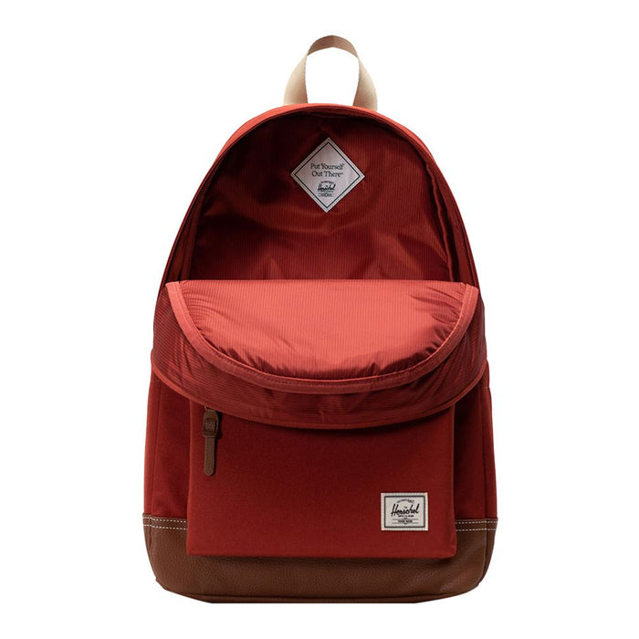 Herschel Heritage Backpack-Red Ochre/Tan/White Stitch Herschel Heritage Backpack-Red Ochre/Tan/White Stitch