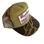 Local Beach Cowboys And Tequila Trucker Hat-Camo