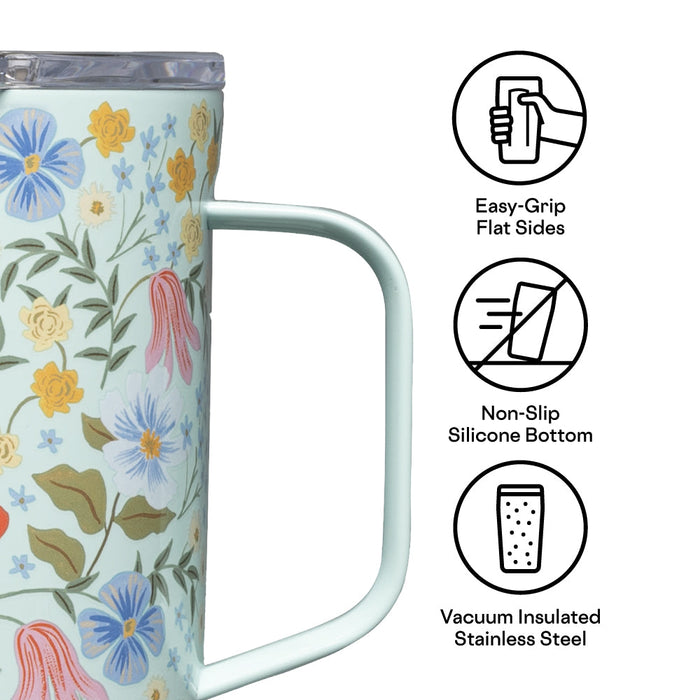 Corkcicle x Rifle Paper 16 oz Mug-Bramble