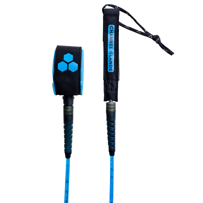 Channel Islands Round Comp Leash-Steel-6' x 3/16"