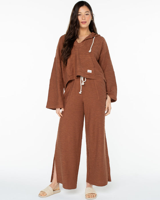 Roxy Rich Coast Solid Sweatshirt-Carob Brown
