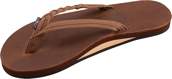 Rainbow W's Flirty Braidy Sandal-Redwood