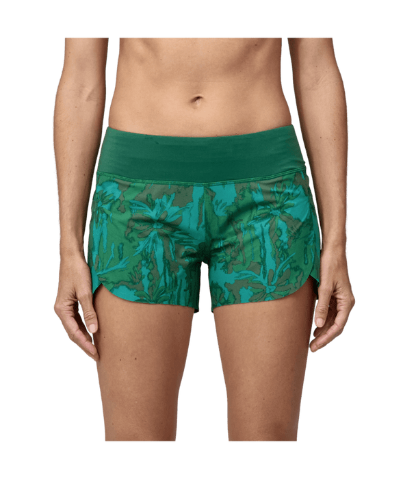 Patagonia Stretch Hydropeak Boardshorts-Cliffs and Waves: Conifer Green