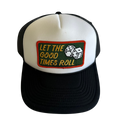 Local Beach Let The Good Times Roll Trucker Hat-Black/White