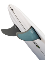 Futures Pyzel Bobcat Fiberglass Twin Fin Set-Blue/Grey