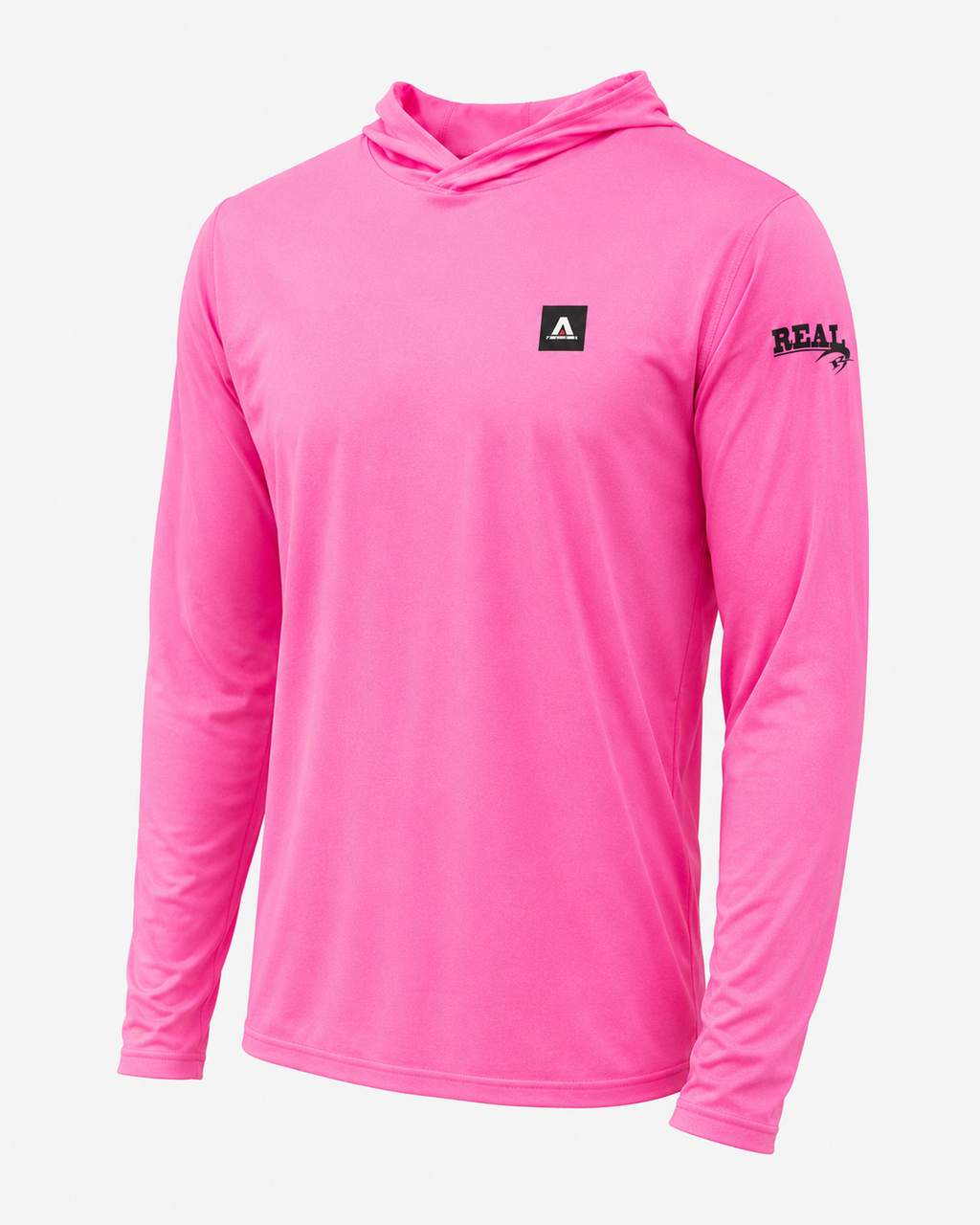 Armstrong x REAL UPF Hooded Sun Shirt-Signal Pink