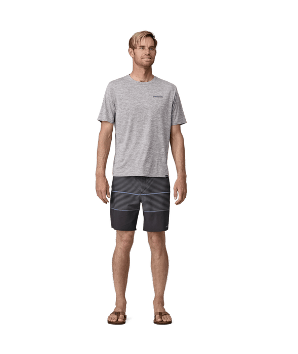 Patagonia Hydropeak 18 in Boardshorts-Olivas Stripe: Ink Black