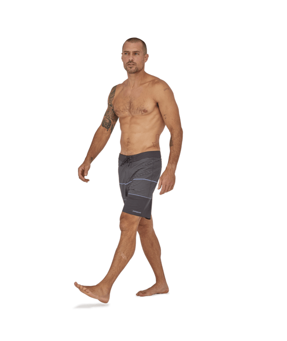 Patagonia Hydropeak 18 in Boardshorts-Olivas Stripe: Ink Black