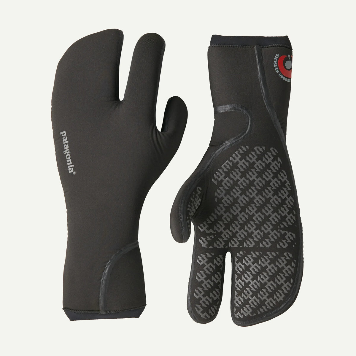 Patagonia R4 Yulex Regulator Three Finger Gloves-Black