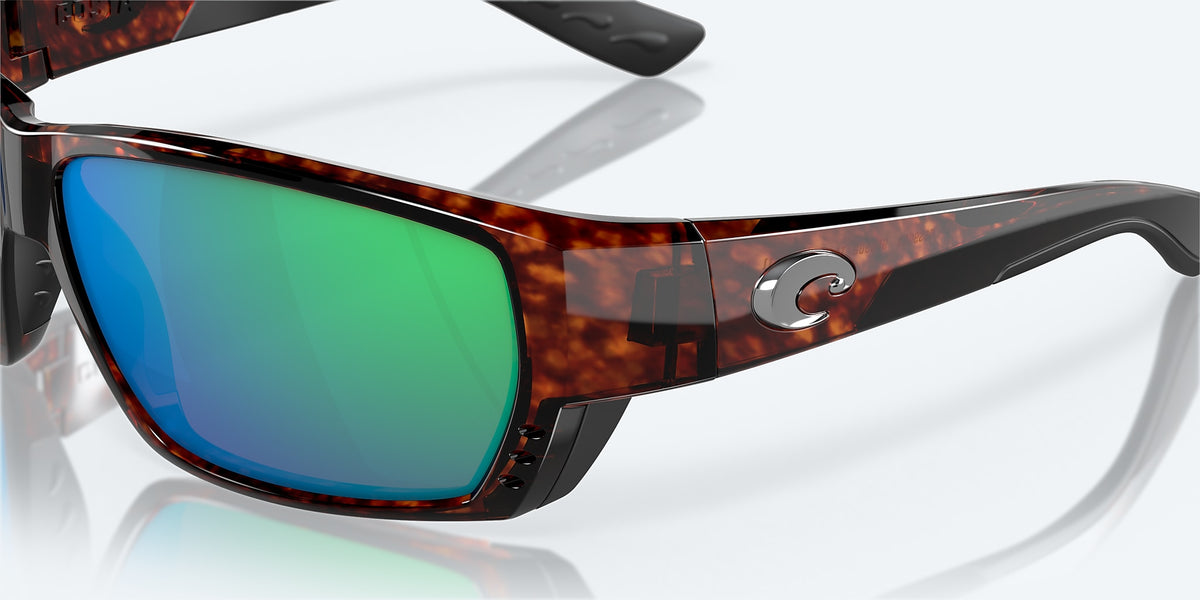 Costa Tuna Alley Sunglasses-Tort/Green Mirror 580P