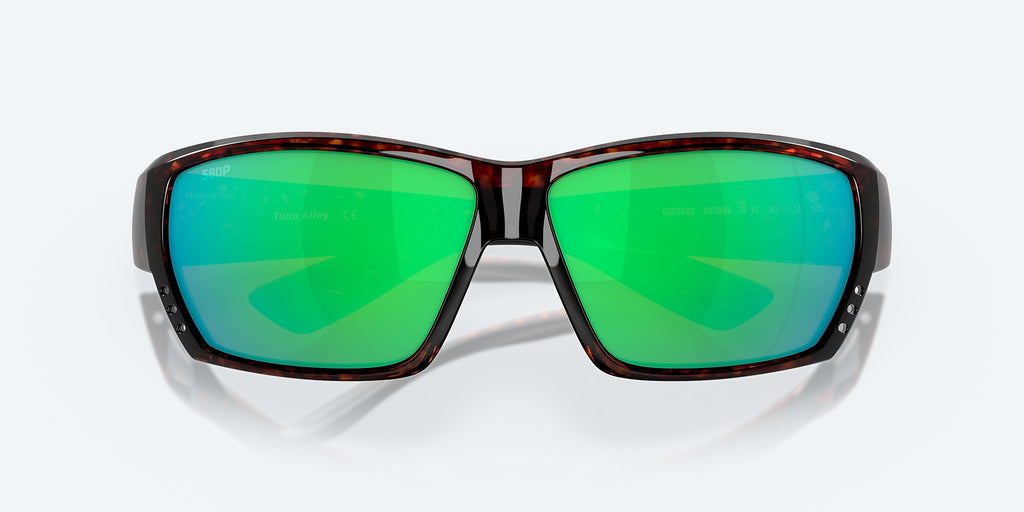 Costa Tuna Alley Sunglasses-Tort/Green Mirror 580P
