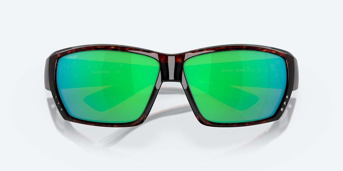 Costa Tuna Alley Sunglasses-Tort/Green Mirror 580P