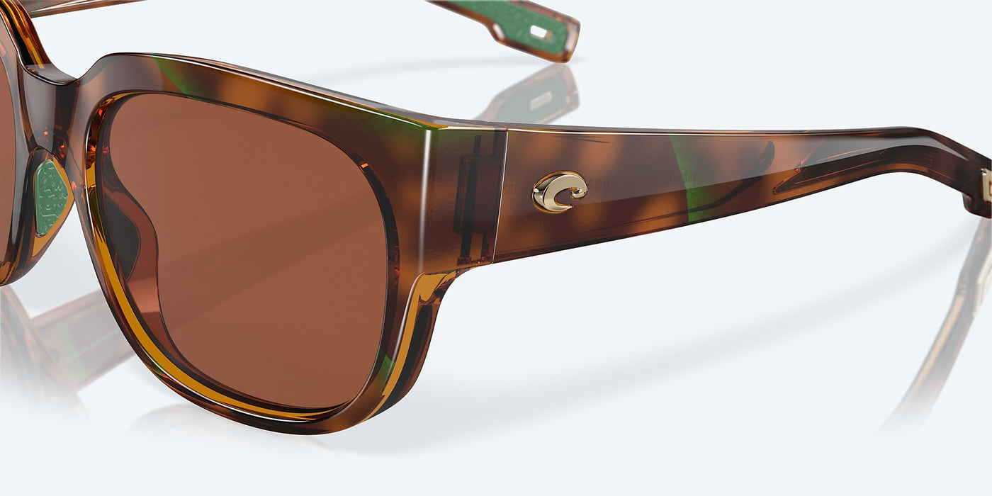 Costa Waterwoman Sunglasses-Shiny Palm Tortoise/Copper 580P